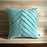 Folded Velvet Layered Chevron Cushion Cover