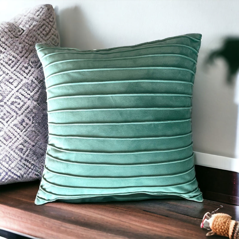 Charming Piping Striped Elegant Cushion Cover