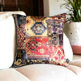 Classical Motif Exquisite Red Velvet Touch Cushion Cover