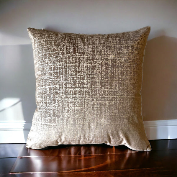 Decorative Gold Patterned Textured Cushion Cover