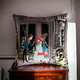 Eclectic Romantic French Bohemian Popart Elegance Velvet Cushion Cover