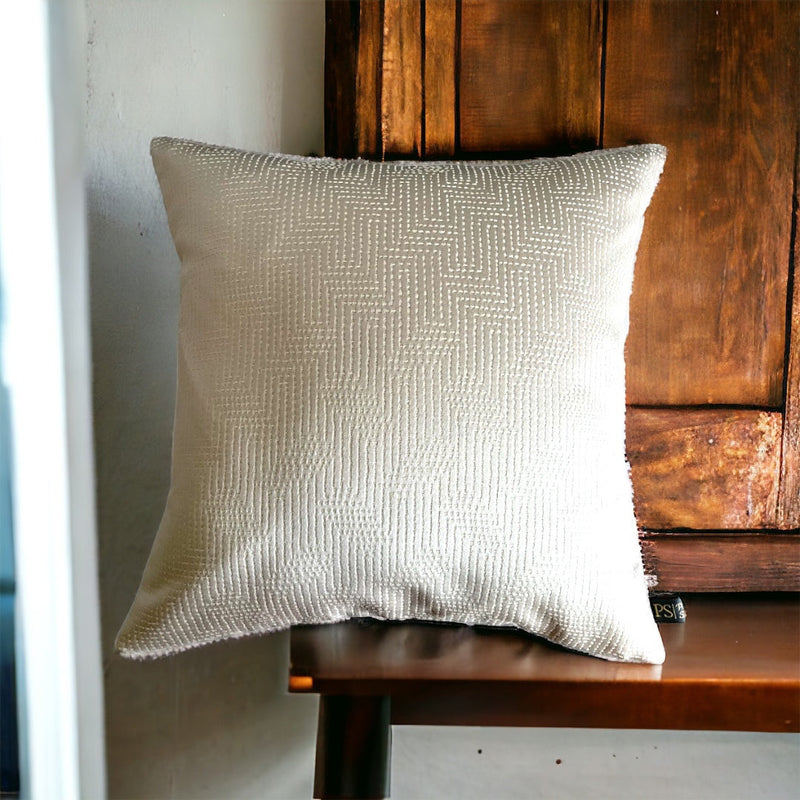 Geometric Embossed Stylish Lustre Cushion Cover