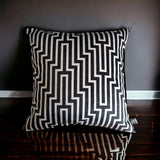 Modern Geometric Black White Cushion Cover