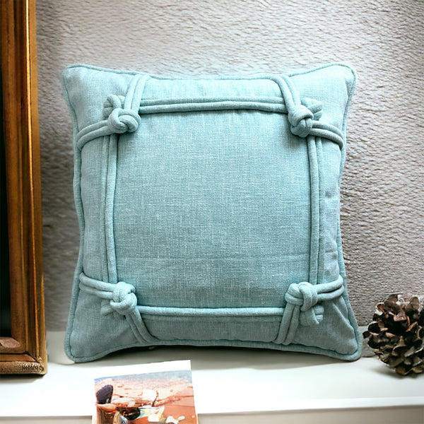 Serenity Knot Fabric Cushion Cover